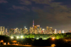 Real Estate photography shot in North York at night